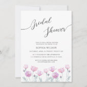 Bridal Shower Invitation delicate flowers. Einladung (Vorderseite)