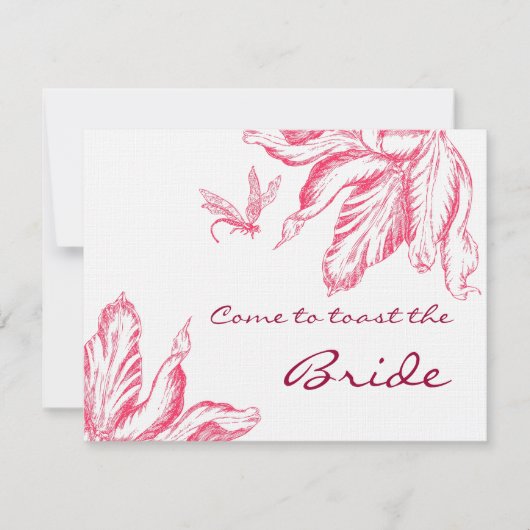 BRIDAL SHOWER INVITATION EINLADUNG (Vorderseite)