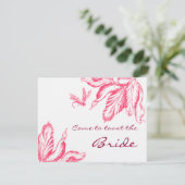 BRIDAL SHOWER INVITATION EINLADUNG (Stehend Vorderseite)