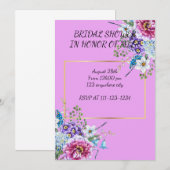 BRIDAL SHOWER INVITATION EINLADUNG (Vorne/Hinten)