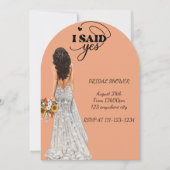 BRIDAL SHOWER INVITATION EINLADUNG (Vorderseite)