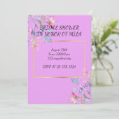 BRIDAL SHOWER INVITATION EINLADUNG (Stehend Vorderseite)