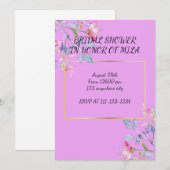 BRIDAL SHOWER INVITATION EINLADUNG (Vorne/Hinten)