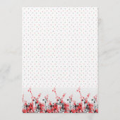 Bridal Shower Invitation Elegant Floral Template Einladung (Rückseite)