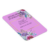 BRIDAL SHOWER INVITATION MAGNET (Rechte Seite)