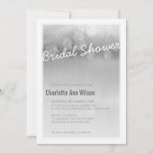 BRIDAL SHOWER INVITATION : Ober wassergrau Einladung (Vorderseite)