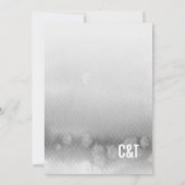 BRIDAL SHOWER INVITATION : Ober wassergrau Einladung (Rückseite)