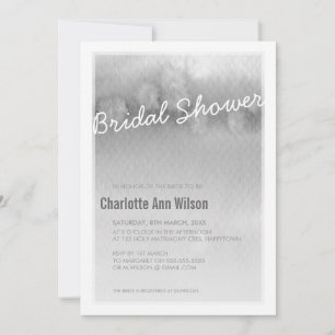 BRIDAL SHOWER INVITATION : Ober wassergrau Einladung