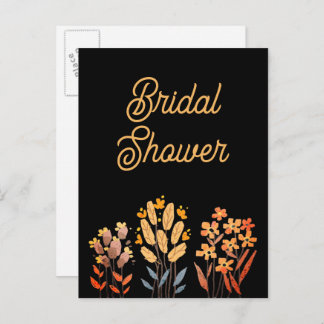 Bridal shower invitation postcards einladungspostkarte
