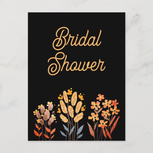 Bridal shower invitation postcards einladungspostkarte (Vorderseite)