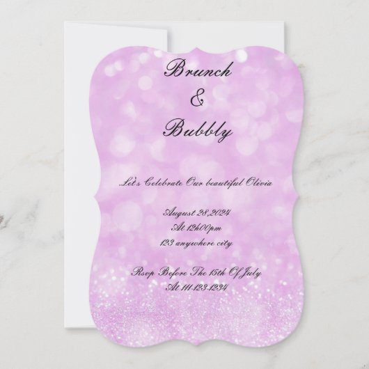 BRIDAL SHOWER INVITATION SAVE THE DATE (Vorderseite)