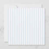 Bridal Shower Invitation Something Blue Stripes Einladung (Rückseite)