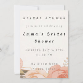 Bridal shower Invitation Template Einladung