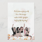 Bridal Shower Invitations  Einladung (Rückseite)