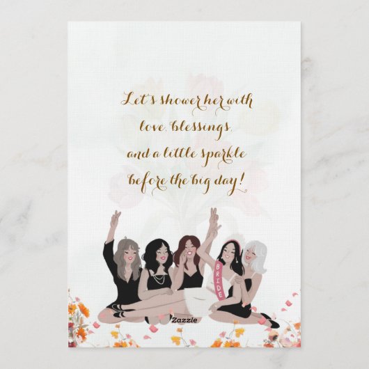 Bridal Shower Invitations  Einladung (Rückseite)