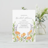 Bridal Shower Invitations – Sage Green & Boho Chic (Stehend Vorderseite)