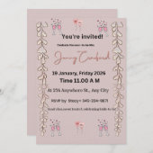 Bridal Shower Invite | Editable Digital Template | Einladung (Vorne/Hinten)