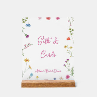 Bridal Shower "love in bloom" Gifts & Cards Acrylschild