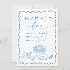 Bridal Shower Mimosa Bar Sign, Farmers Market Einladung