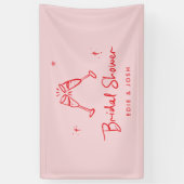 Bridal shower modern natural elegant handwritten banner (Vertikal)