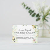 Bridal Shower Recipe Request Enclosure Card Begleitkarte (Stehend Vorderseite)