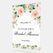 Bridal shower rosa oro floral Foam Boards Acrylschild (Winkel)
