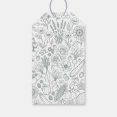  Bridal Shower Sage Green Geschenkanhänger (Rückseite)