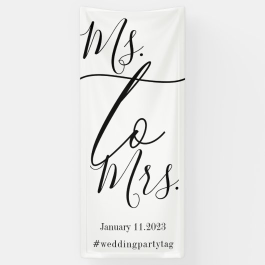 Bridal shower simple script big banner (Vertikal)