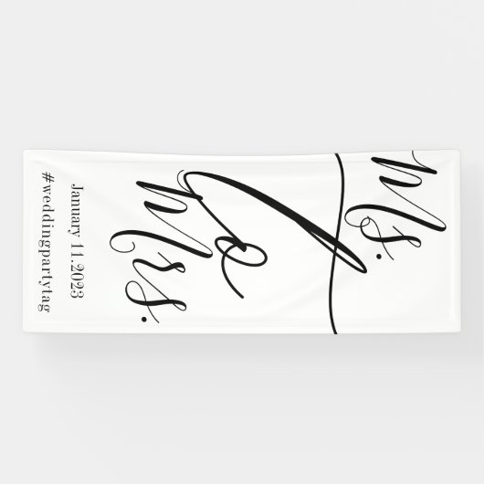 Bridal shower simple script big banner (Horizontal)