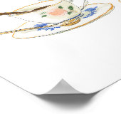 Bridal Shower Tea Party Cards & Gifts Sign Poster (Ecke)