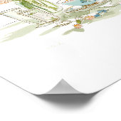 Bridal Shower Tea Party Favors Sign Poster (Ecke)