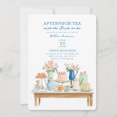 Bridal Shower Tea Party Invitation Illustration Einladung (Vorderseite)