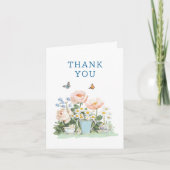 Bridal Shower Tea Party Invitation Thank You Card Einladung (Vorderseite)