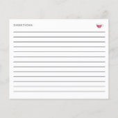 Bridal Shower Tea Party Recipe Love is Brewing (Rückseite)