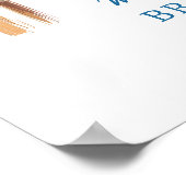 Bridal Shower Tea Party Welcome Poster (Ecke)