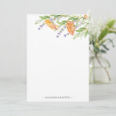 Bridal Shower Thank You Cards Boho Wildflowers Dankeskarte (Stehend Vorderseite)