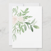 Bridal Shower Watercolor Invitation Ankündigung (Rückseite)