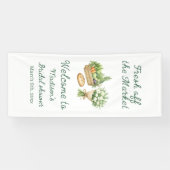 Bridal Shower Welcome Sign Fabric Banner, Personal Banner (Horizontal)