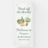 Bridal Shower Welcome Sign Fabric Banner, Personal Banner (Vertikal)