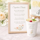 Bridal Shower Wildflower Garden Party Pappbecher