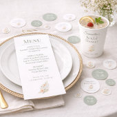Bridal Shower Wildflower Garden Party Table Konfetti