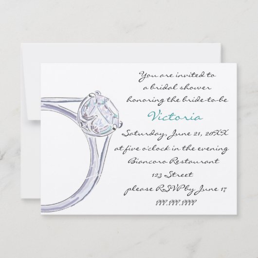 BRIDAL SHOWINVITATION EINLADUNG (Vorderseite)