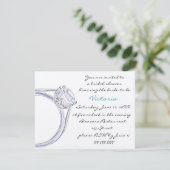 BRIDAL SHOWINVITATION EINLADUNG (Stehend Vorderseite)