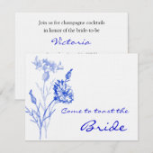 BRIDAL SHOWINVITATION EINLADUNG (Vorne/Hinten)