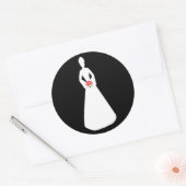 Bridal Silhouette I Runder Aufkleber (Umschlag)