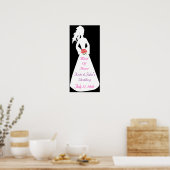 Bridal Silhouette II Trauzeugin Poster (Küche)