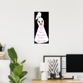 Bridal Silhouette II Trauzeugin Poster (Heimbüro)