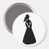 Bridal Silhouette III Magnet (Vorderseite/Rückseite)