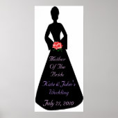 Bridal Silhouette Mutter der Braut Poster (Vorne)