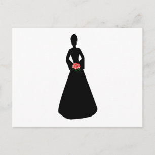 Bridal-Silhouette Postkarte